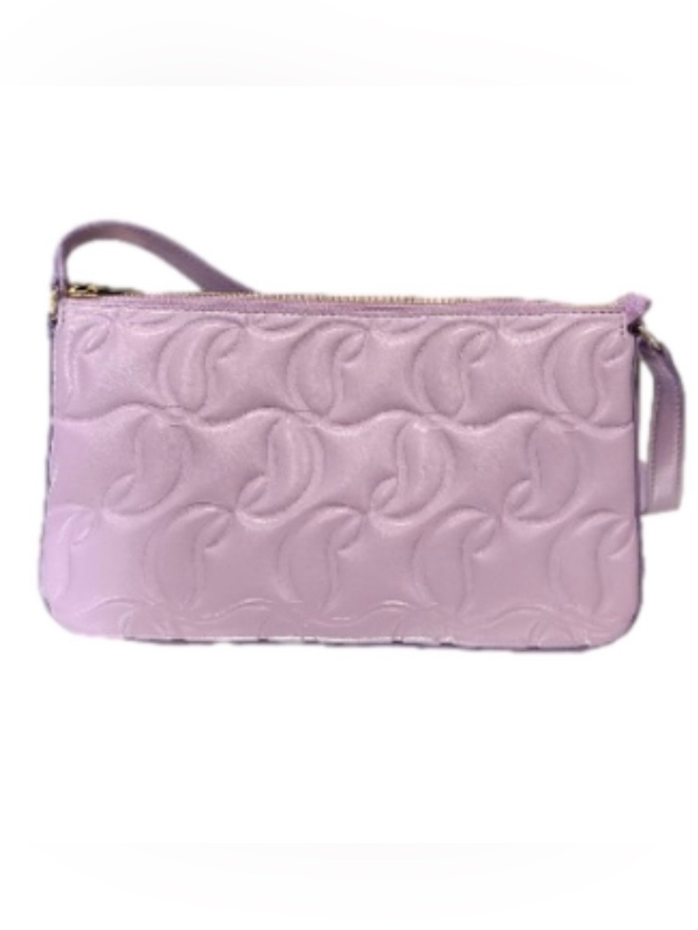 Christian Louboutin Loubila Embossed Leather in Purple with COA